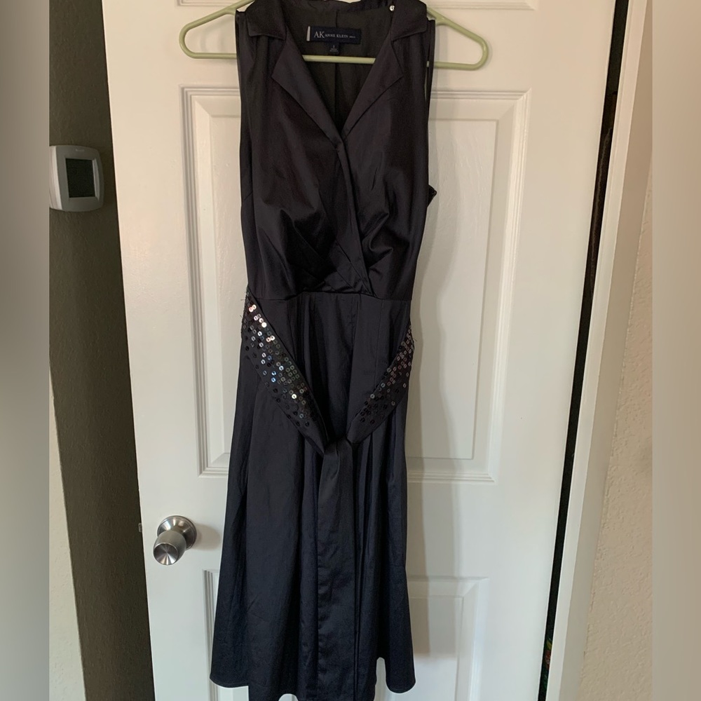 Anne Klein ladies dress with sequin belt